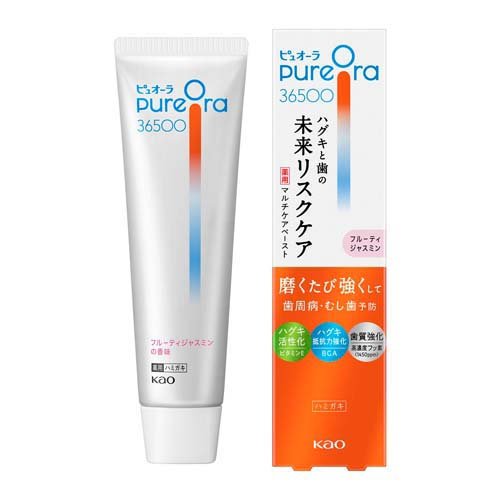 PureOra36500 薬用マルチケアペーストハミガキ フルーティジャスミン 85g