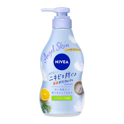 ニベア エンジェルスキンボディウォッシュ アクネクリア シトラス＆ハーブ ポンプ(470ml)