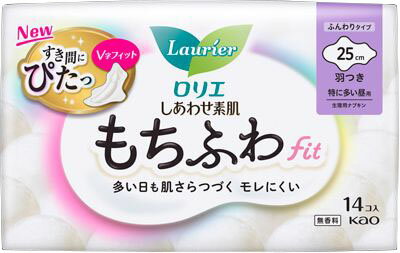 ロリエ しあわせ素肌 もちふわfit 特に多い昼用25cm 羽つき 14個の商品画像