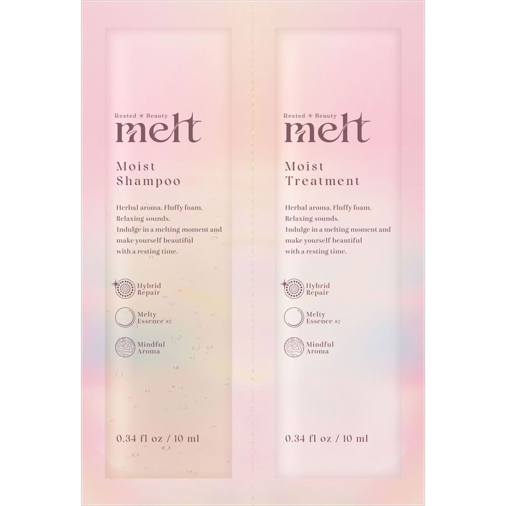 melt モイストシャンプー＆トリートメント ピロー ゼラニウム＆ミュゲの香り 10ml