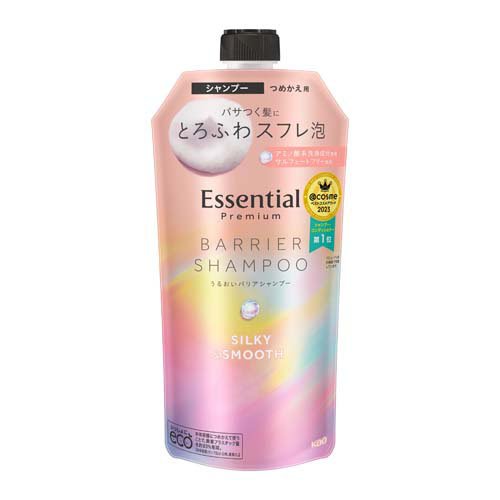 エッセンシャルプレミアム うるおいバリア シャンプー シルキー＆スムース つめかえ(340ml)
