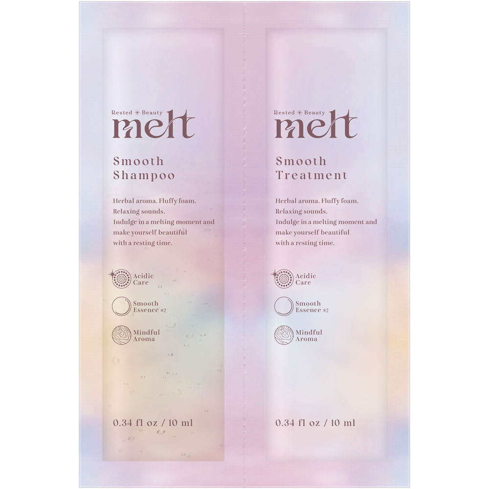 melt スムースシャンプー＆トリートメント ピロー ピオニー＆フィグの香り 10ml、10ml