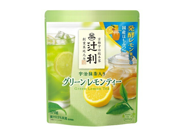 片岡物産 辻利　宇治抹茶入りグリーンレモンティー　１７０ｇ