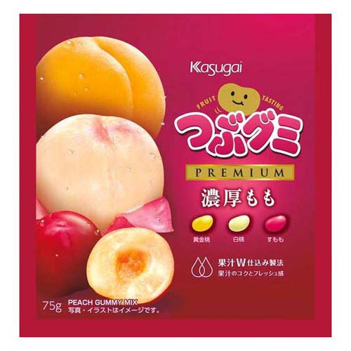 つぶグミPREMIUM濃厚もも(75g)