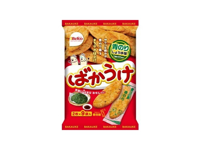 栗山米菓 ばかうけ 青のり 2枚X9