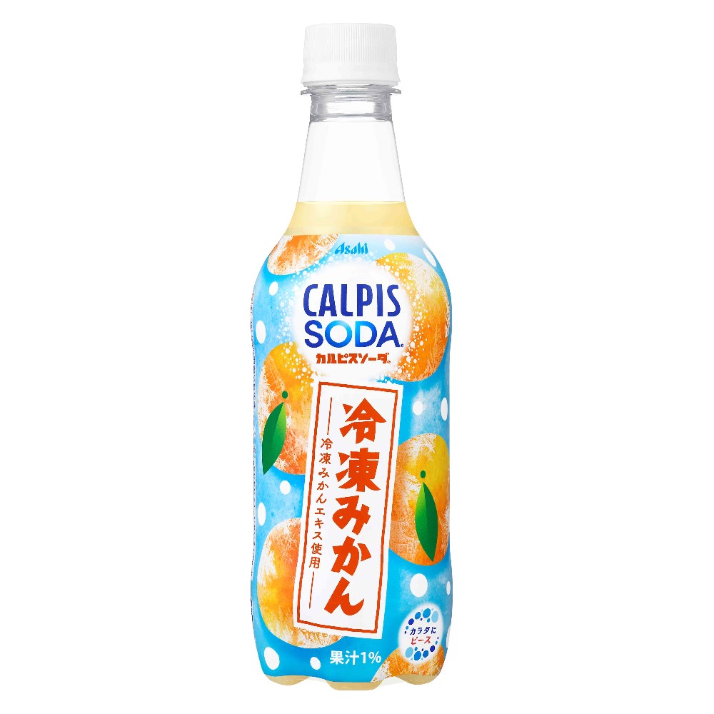 アサヒ飲料 カルピスソーダ冷凍みかんＰＥＴ４５０の商品画像