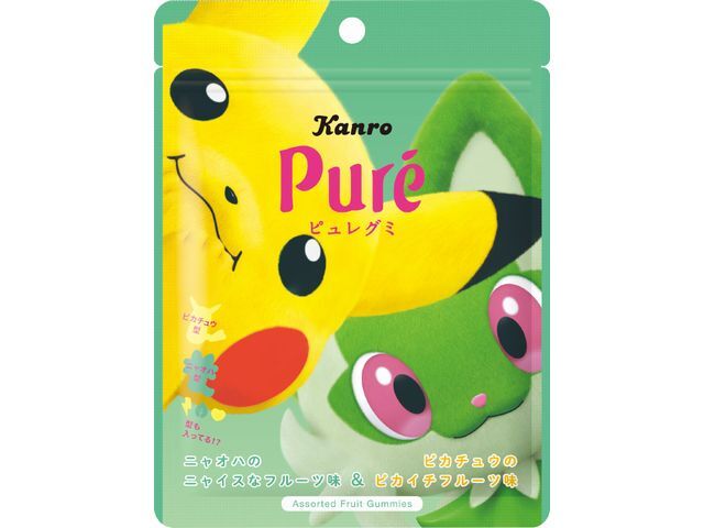 カンロ ピュレグミ ポケモンピカチュウ&ニャオハ 52g