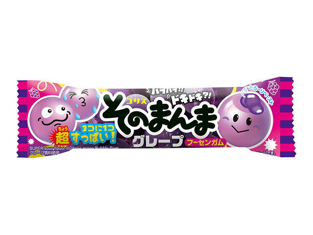 コリス そのまんまグレープフーセンガム 3個