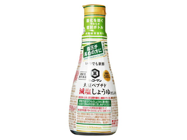 キッコーマン 大豆ペプチド減塩しょうゆ（だし入り）　２００ｍｌ