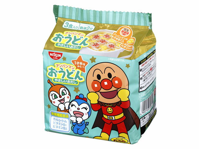 日清食品 アンパンマンおうどん 3食パック 87gの商品画像