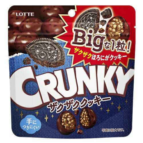 ロッテ クランキービッグパウチ ザクザククッキー 72g