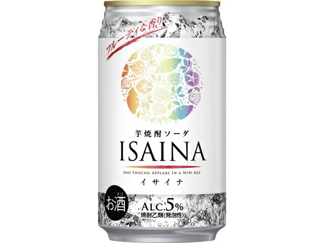 宝酒造 「ＩＳＡＩＮＡ」芋焼酎ソーダ５％３５０ｍｌ２４入