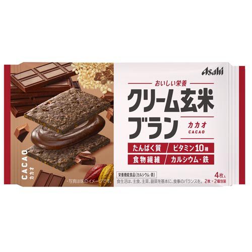 アサヒ クリーム玄米ブラン カカオ(72g)