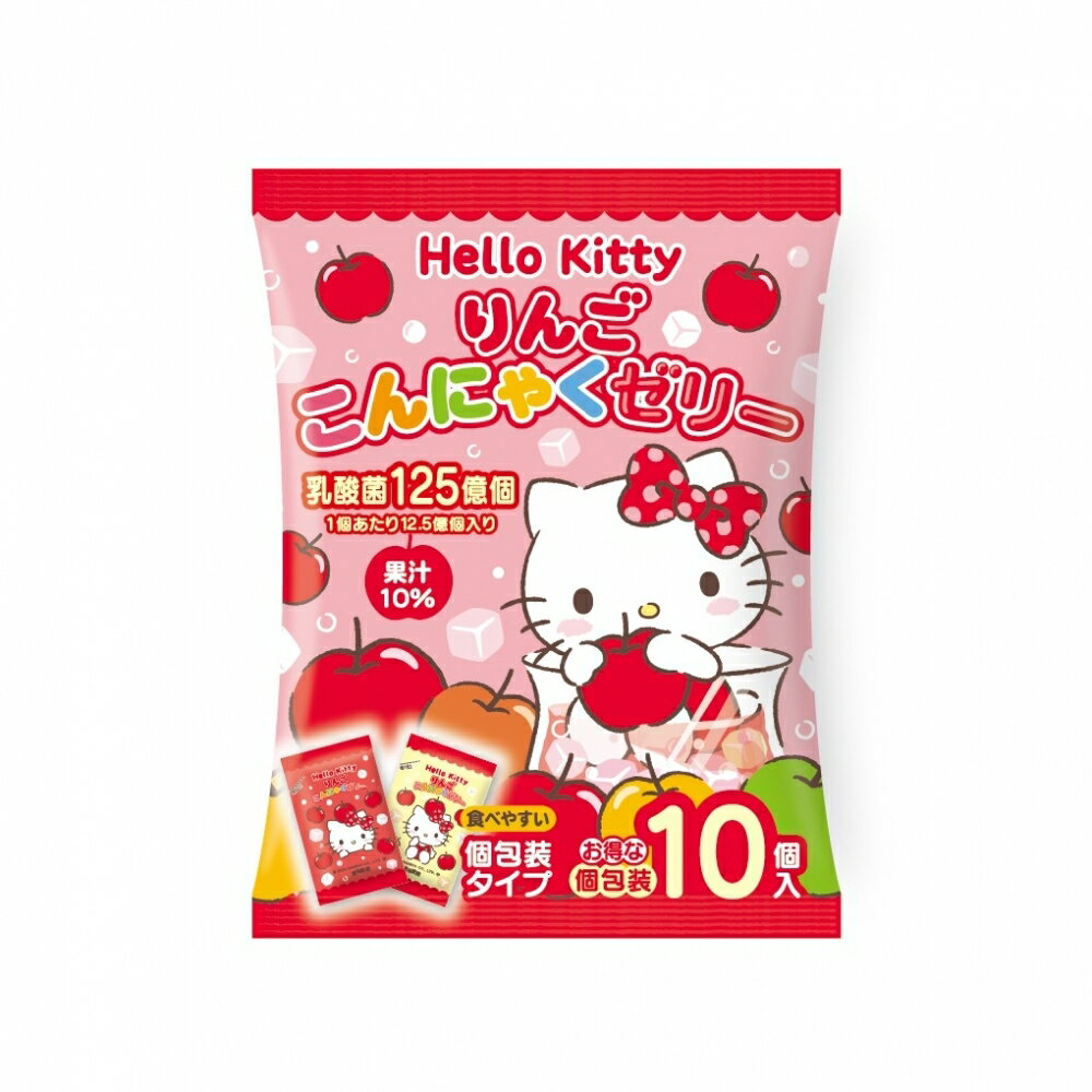 ヨコオデイリーフーズ ハローキティりんごこんにゃくゼリー 10個