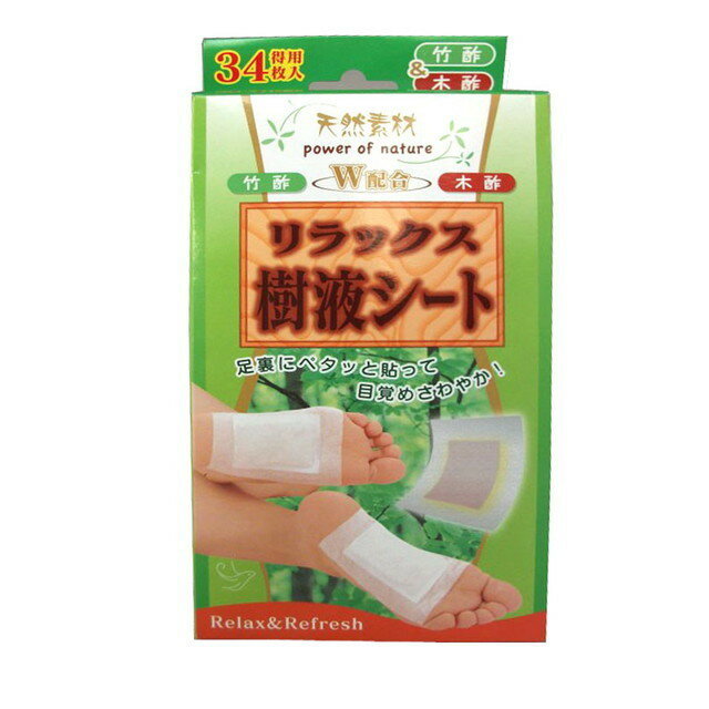 リラックス樹液シート34枚入りの商品画像