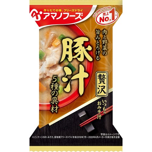 アマノフーズ いつものおみそ汁贅沢 豚汁(1食)