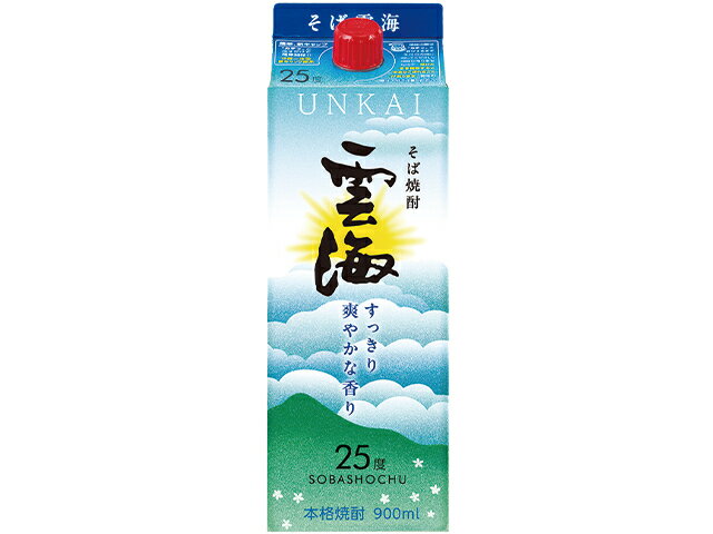 雲海 乙類25°そば スリムパック 900ml