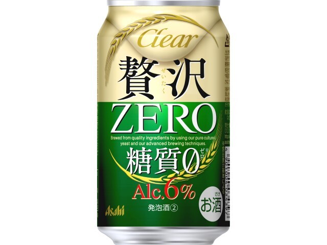 アサヒ クリアアサヒ 贅沢ゼロ 缶 350mlの商品画像