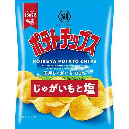 湖池屋 小袋ポテトチップス じゃがいもと塩(27g)