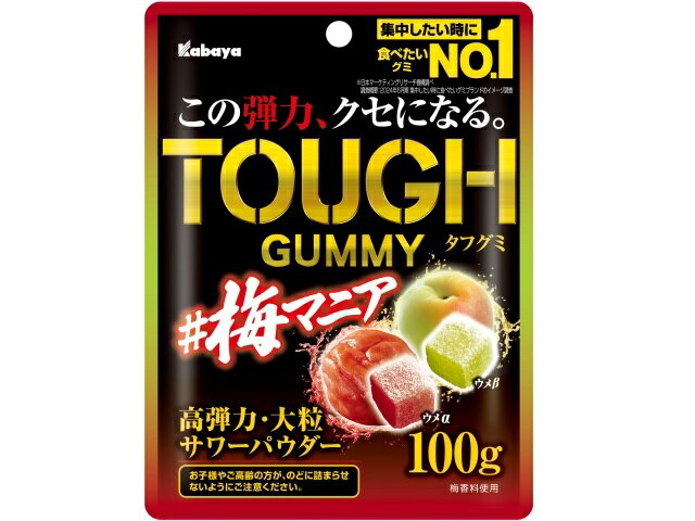 カバヤ タフグミ 梅マニア 100gの商品画像