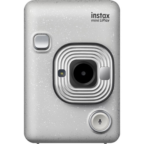 FUJI FILM instax mini LIPLAY STONE WHITE ハイブリッドインスタントカメラ