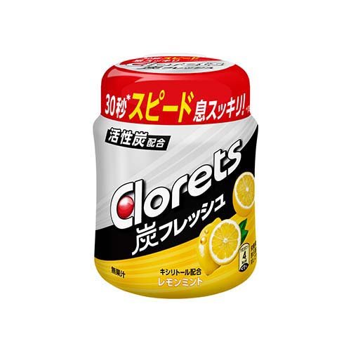 クロレッツ 炭フレッシュ レモンミント ボトル(127g)