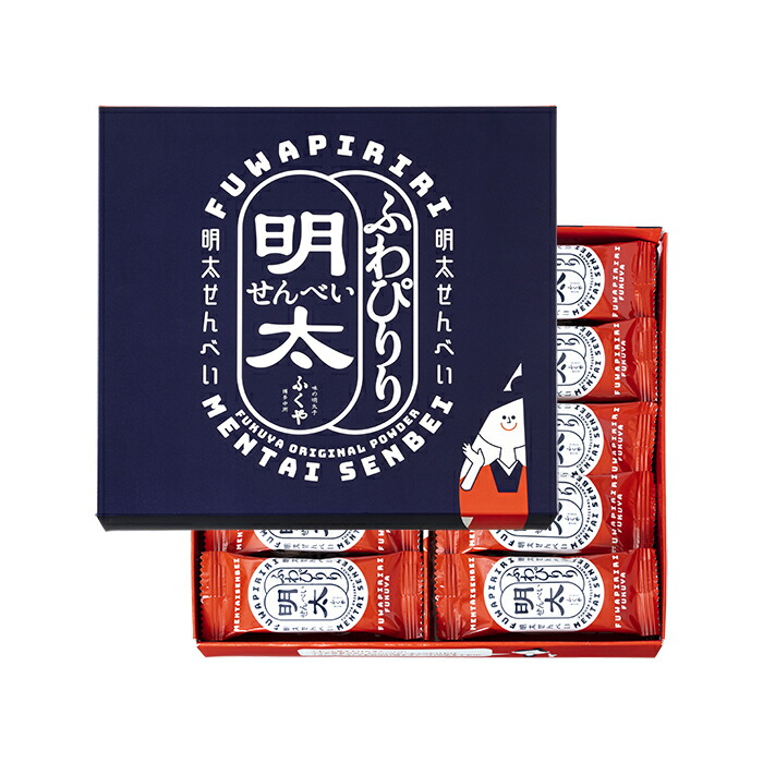 ふくや ふわぴりり明太せんべい 40枚 72g