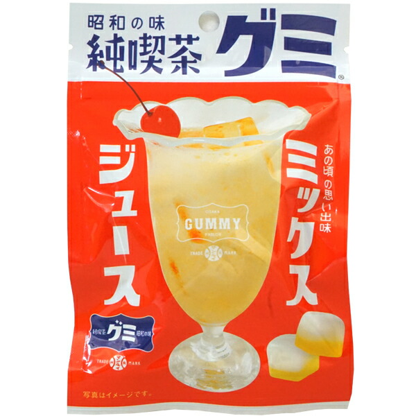 アイデアパッケージ 昭和の味 純喫茶グミ ミックスジュース 40g
