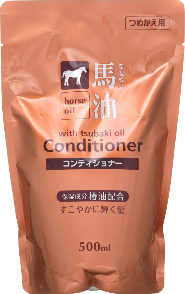 熊野油脂 馬油コンディショナー つめかえ用 袋500ml