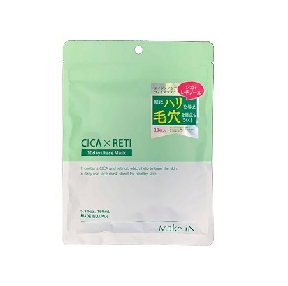 Make.iN CICA×RETI 10Days Face Mask 10枚入の商品画像