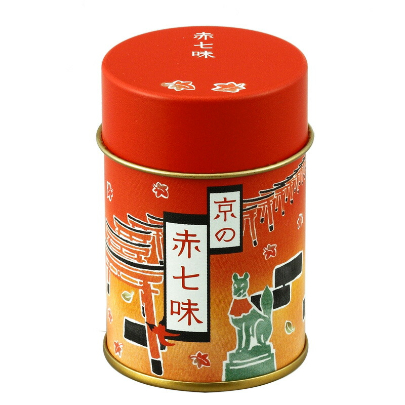 丸や おちゃのこさいさい 京の赤七味 缶 10g