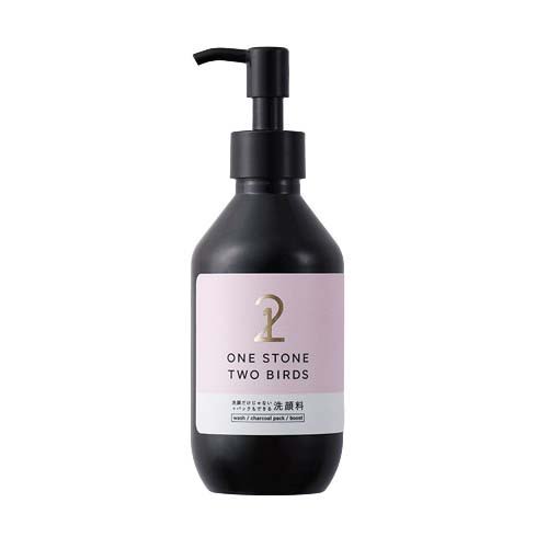 ワンストーンツーバーズ パックもできる洗顔料 ブラック(150ml)