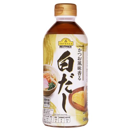 トップバリュ かつお風味香る白だし 500ml