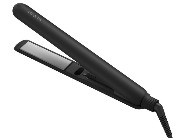 SALONIA スムースシャイン ストレートヘアアイロン ブラック 24mm