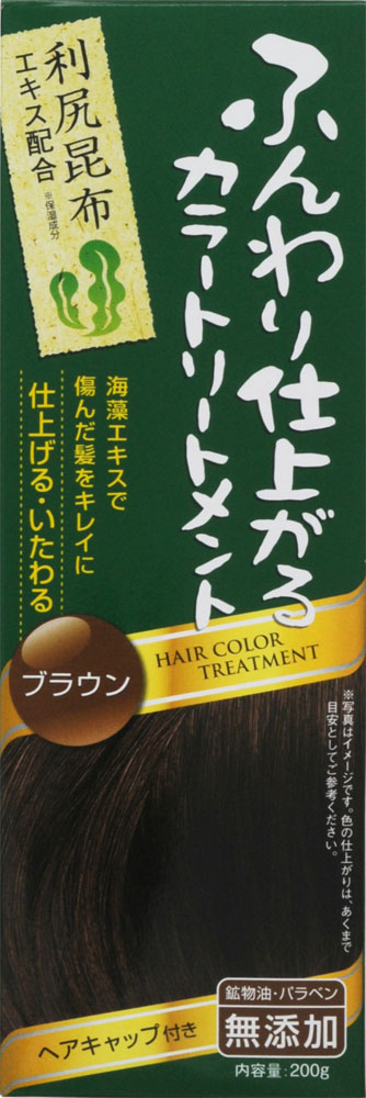 ブレーン ふんわり仕上がるカラートリートメント ブラウン 箱200g