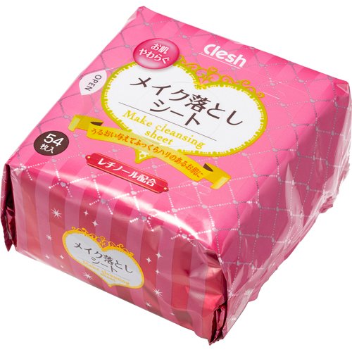 Clesh(クレシュ) メイク落としシート レチノール配合(54枚入)の商品画像