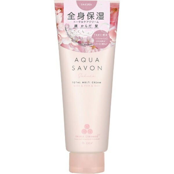 アクアシャボン｜AQUA SAVON トータルマルチクリーム 23s サクラフローラル香り 230g