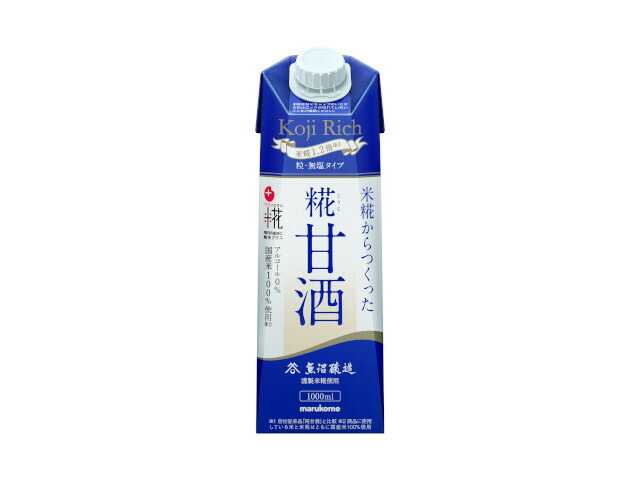 マルコメ プラス糀　糀甘酒ＬＬ糀リッチ粒　１０００ｍｌ×６