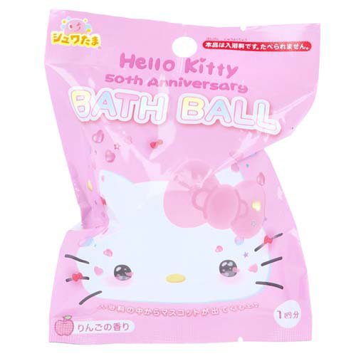 シュワたま ハローキティ 50周年バスボール りんごの香り 1回分(75g)