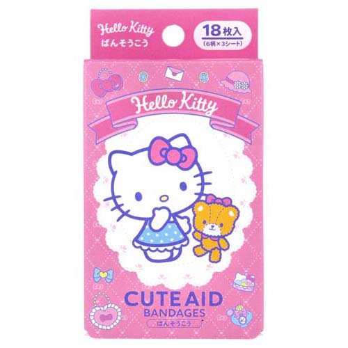 キャラクターばんそうこう CUTE AID ハローキティ(18枚入)