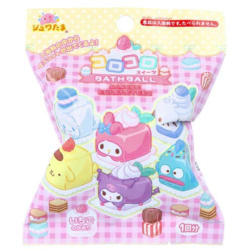 シュワたま サンリオ コロコロスイーツバスボール いちごのかおり 1回分(75g)