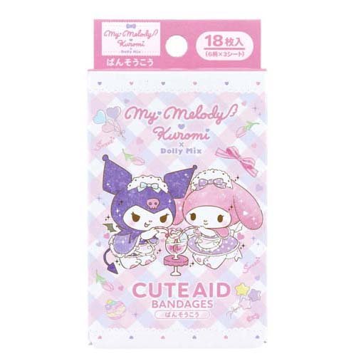キャラクターばんそうこう CUTE AID マイメロデイ＆クロミ*DollyMix(18枚入)