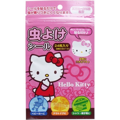 ハローキティ 虫よけシール(24枚入)