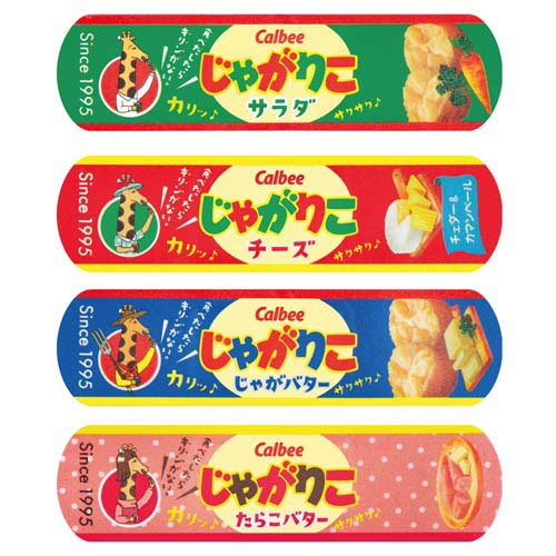 絆創膏 お菓子絆創膏 カルビー じゃがりこ Mサイズ 約7.2×1.9cm SIB008(12枚入)