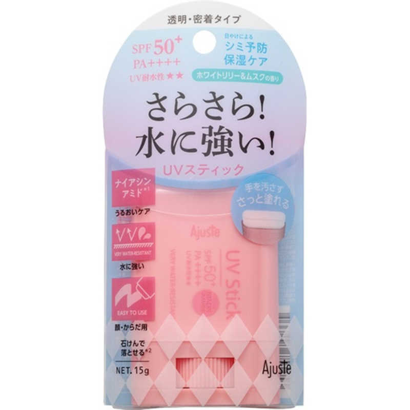 DOSHISHA｜ドウシシャ Ajuste アジャステ ナイアシンアミド UVスティック ホワイトリリー＆ムスクの香り 15g SPF50+/PA++++の商品画像