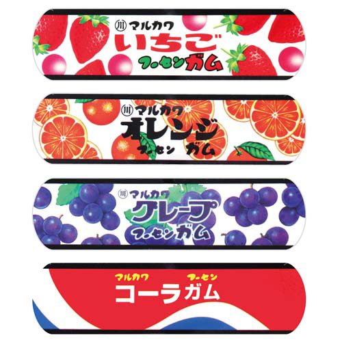 絆創膏 お菓子絆創膏 丸川製菓 フーセンガム Mサイズ 約7.2×1.9cm SIB004(12枚入)
