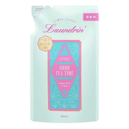ランドリン 柔軟剤 ホワイトティーの香り 詰め替え(480ml)