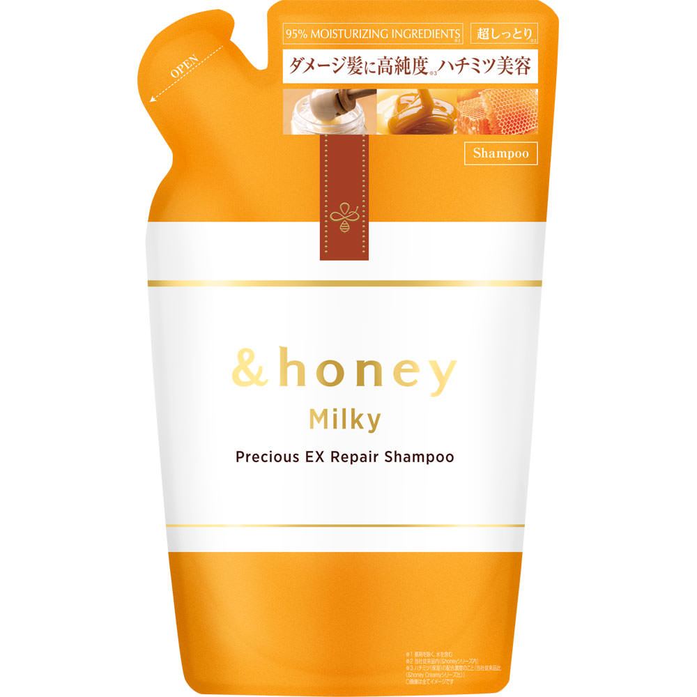 ヴィークレア &honey Milky リペアシャンプー 詰替 385ml