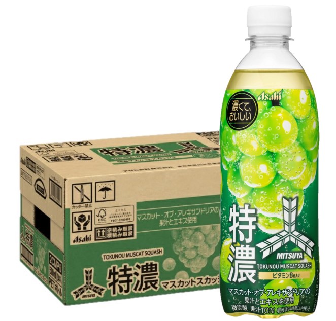 アサヒ飲料 三ツ矢特濃マスカットＰＥＴ５００Ｎ