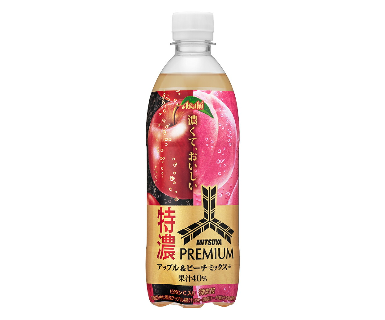 アサヒ飲料 三ツ矢特濃Ｐアップル＆ピーチＰ５００